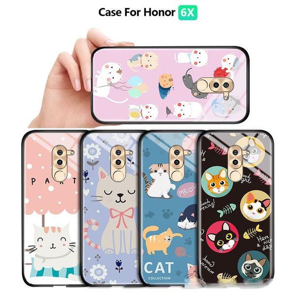 for huawei honor 6x mate 9 lite gr5 2017 luxury lovely girls cartoon cat casing phone case shockproof tempered glass back cover
for huawei honor 6x mate 9 lite gr5 2017 luxury lovely girls cartoon cat casing phone case shockproof tempered glass back cover