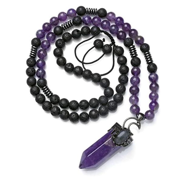 fyjs unique silver plated hexagon column amethysts crystal pendant long beads chain necklace blue-vein stone jewelry
fyjs unique silver plated hexagon column amethysts crystal pendant long beads chain necklace blue-vein stone jewelry