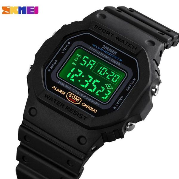 brand skmei fashion led display digital men's watch date satch clock male sport watches relogio masculino 1628, Slivery;brown
brand skmei fashion led display digital men's watch date satch clock male sport watches relogio masculino 1628, Slivery;brown