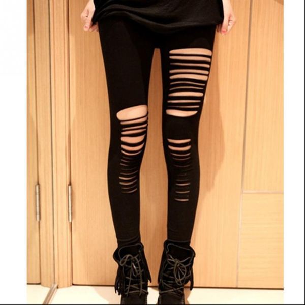 fashion style summer leggings women cotton torn ripped hole ninth pant leggings brand new women clothing size, Black
fashion style summer leggings women cotton torn ripped hole ninth pant leggings brand new women clothing size, Black