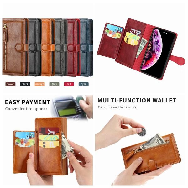 multifunction leather wallet case for samsung note 10 pro s10 s10e vintage retro zipper cash id card slot flip cover luxury holder pouches
multifunction leather wallet case for samsung note 10 pro s10 s10e vintage retro zipper cash id card slot flip cover luxury holder pouches