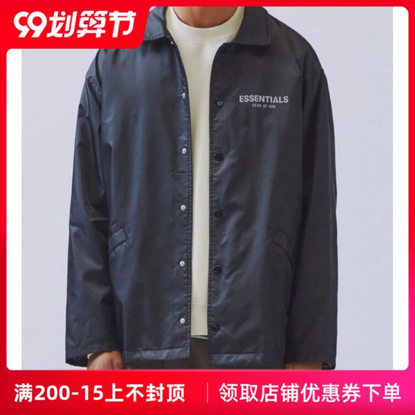 trendy fog fear of god essentials 19aw nylon double line 3m reflective coach jacket jacket, White;black
trendy fog fear of god essentials 19aw nylon double line 3m reflective coach jacket jacket, White;black