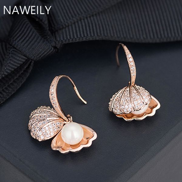 dangle & chandelier delicate shell shape pearl drop earrings for women girls rose gold silver color crystal earring fashion jewelry
dangle & chandelier delicate shell shape pearl drop earrings for women girls rose gold silver color crystal earring fashion jewelry