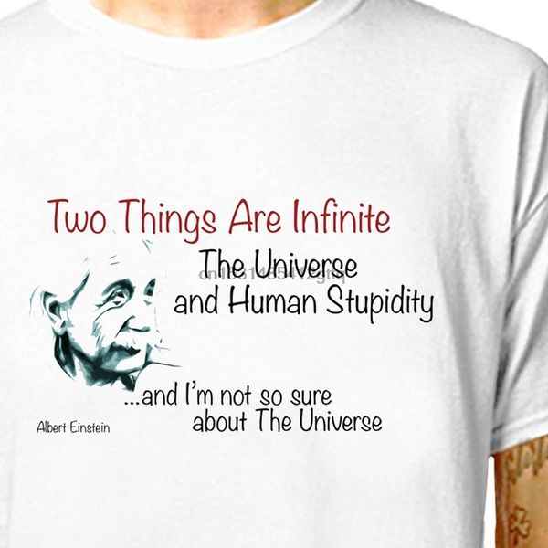 t shirt albert einstein infinite stupidity 100% cotton tees (lazycarrot) funny inspirational quote physics science geek
t shirt albert einstein infinite stupidity 100% cotton tees (lazycarrot) funny inspirational quote physics science geek