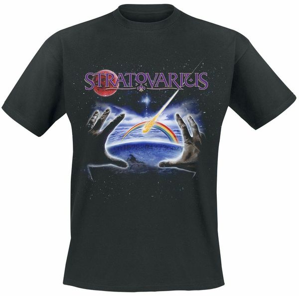 stratovarius new vision t-shirt black men women fashion tshirt ing