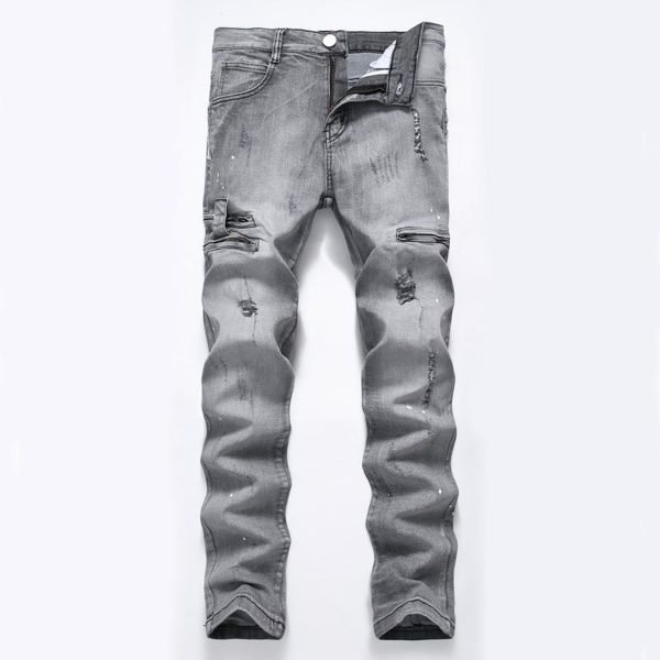 solid hole fashion jeans for men casual pockets summer winter fall denim jeans men masculino plus size, Blue
solid hole fashion jeans for men casual pockets summer winter fall denim jeans men masculino plus size, Blue
