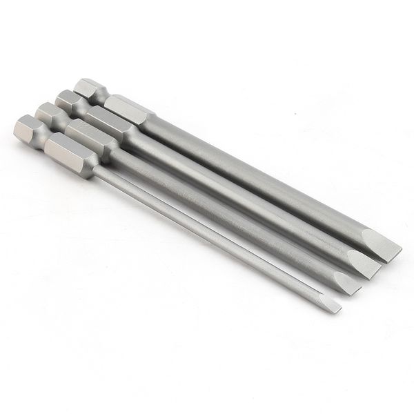 100mm 3.0-6.0mm magnetic slotted tip 1/4 inch hex shank head screwdriver bits set flat head screw driver bit
100mm 3.0-6.0mm magnetic slotted tip 1/4 inch hex shank head screwdriver bits set flat head screw driver bit