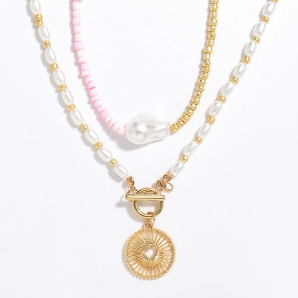 pendant necklaces find me alloy heart round necklace for women multilayer imitation pearl summer fashion jewelry accessories, Silver
pendant necklaces find me alloy heart round necklace for women multilayer imitation pearl summer fashion jewelry accessories, Silver
