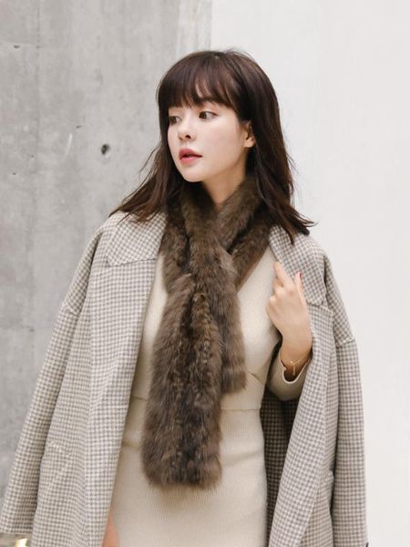 sable shawl female scarf female fur collar winter new style warm fashion scarf, Blue;gray
sable shawl female scarf female fur collar winter new style warm fashion scarf, Blue;gray