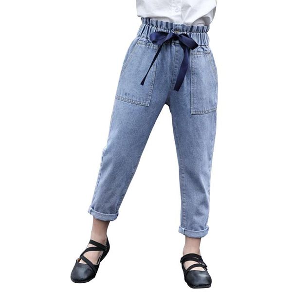 jeans girl high wait children's jeans for girls big bow for children solid clothes girls 6 8 10 12 14, Blue
jeans girl high wait children's jeans for girls big bow for children solid clothes girls 6 8 10 12 14, Blue