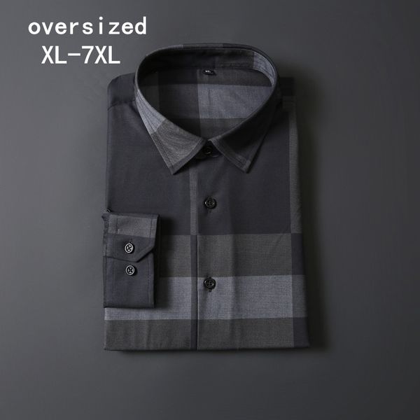 men's casual shirts long-sleeved for plus size 7xl fashion business plaid formal dress dinner shirt(oversized size), White;black
men's casual shirts long-sleeved for plus size 7xl fashion business plaid formal dress dinner shirt(oversized size), White;black
