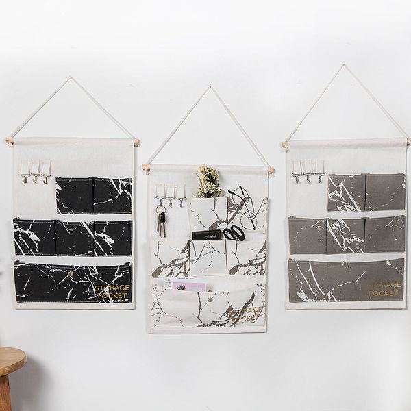 6 pockets wall hanging storage bags cotton linen door organizer waterproof pouch bedroom home wall decoration marble pattern
6 pockets wall hanging storage bags cotton linen door organizer waterproof pouch bedroom home wall decoration marble pattern