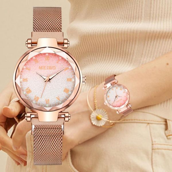 магнит часы женские часы кварцевые розовое золото дамы star sky watch градиент цвета циферблат ladies часы relogio feminino, Slivery;brown
магнит часы женские часы кварцевые розовое золото дамы star sky watch градиент цвета циферблат ladies часы relogio feminino, Slivery;brown