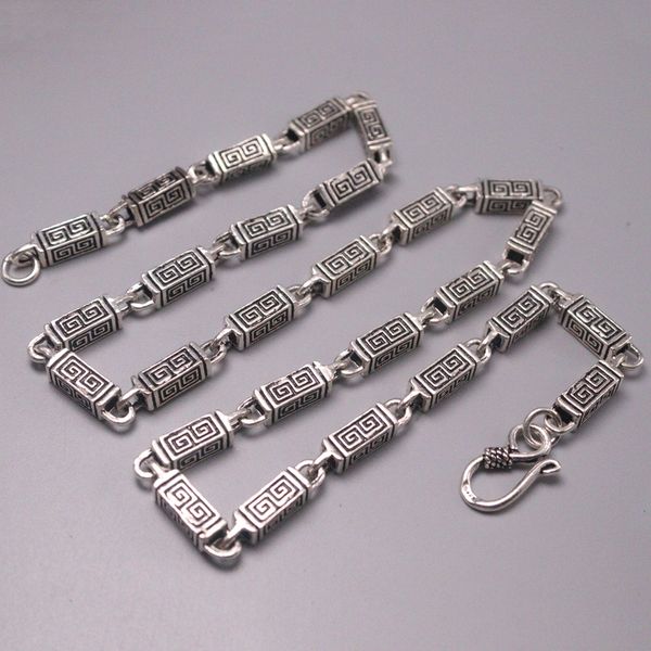 s925 sterling silver necklace women men luck rectangle bead chain necklace 5mmw 20inch 40-42g
s925 sterling silver necklace women men luck rectangle bead chain necklace 5mmw 20inch 40-42g