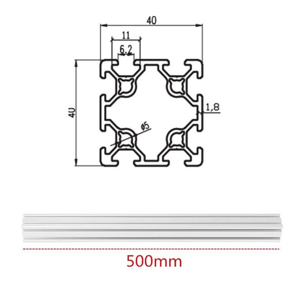 3d printer parts & accessories 500mm length 4040 double t-slot aluminum profiles extrusion frame based on 2020 for cnc 3d printers
3d printer parts & accessories 500mm length 4040 double t-slot aluminum profiles extrusion frame based on 2020 for cnc 3d printers
