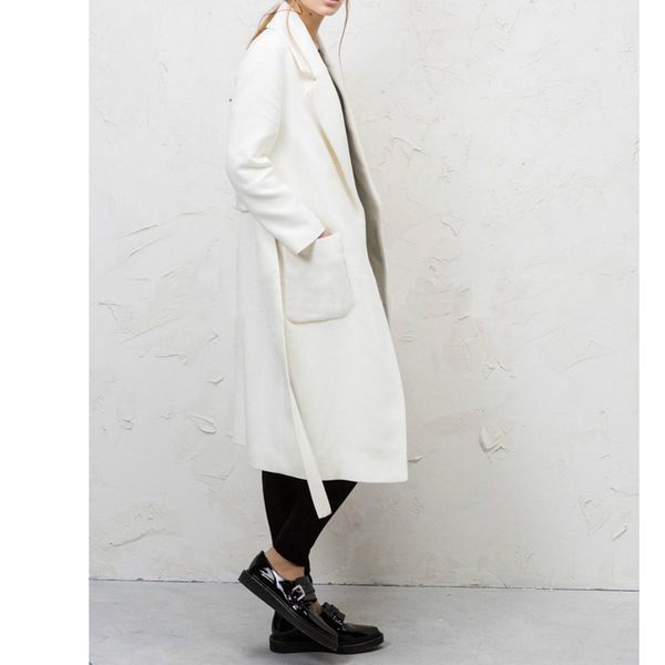 zadorin women coats and jackets winter vintage elegant lapel long sleeve casual office white wool coat runway long overcoat, Black
zadorin women coats and jackets winter vintage elegant lapel long sleeve casual office white wool coat runway long overcoat, Black