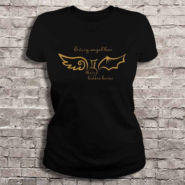 men t shirt every angel has their hidden horns(1) women t-shirt