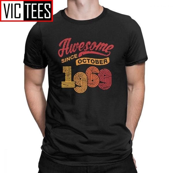 man's awesome since october 1969 shirt vintage 49th birthday t-shirts funny short sleeved cotton tee shirt men t shirts
man's awesome since october 1969 shirt vintage 49th birthday t-shirts funny short sleeved cotton tee shirt men t shirts