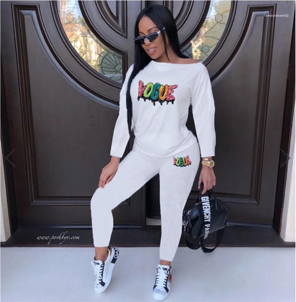 ladies 2pcs sets pullover casual slim female 2pcs pants spring womens long sleeve tracksuits sequins solid letter pattern, Gray
ladies 2pcs sets pullover casual slim female 2pcs pants spring womens long sleeve tracksuits sequins solid letter pattern, Gray