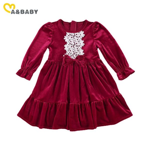 ma&baby 2-11y vintage kid girls red velvet dress christmas lace ruffles long sleeve party dresses for girls children costumes, Red;yellow
ma&baby 2-11y vintage kid girls red velvet dress christmas lace ruffles long sleeve party dresses for girls children costumes, Red;yellow