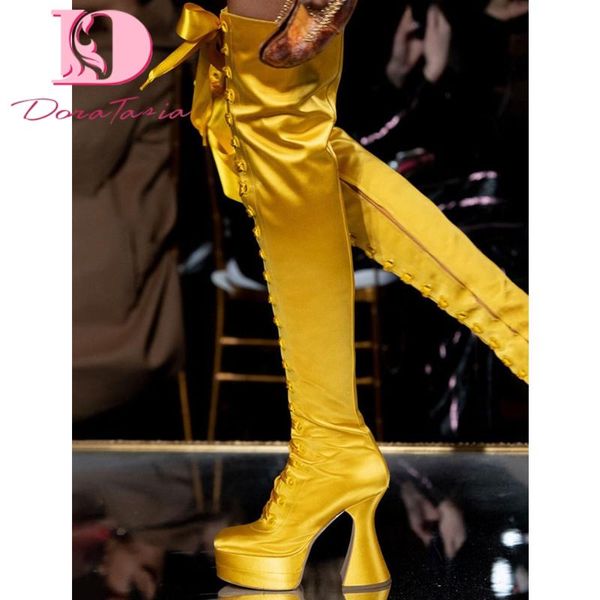 boots doratasia fashion ladies silk over the knee strange style high heels platform women cross tied shoes woman, Black
boots doratasia fashion ladies silk over the knee strange style high heels platform women cross tied shoes woman, Black