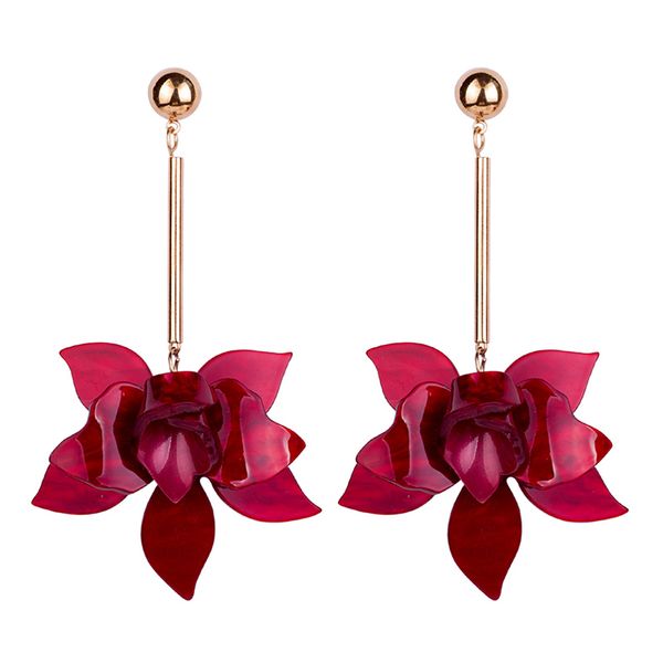 trendy dangle fashion flower resin earrings for women big long metal dangling acrylic drop earring girls elegant wedding brincos, Silver
trendy dangle fashion flower resin earrings for women big long metal dangling acrylic drop earring girls elegant wedding brincos, Silver
