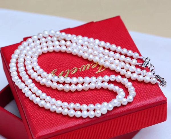 2strands freshwater pearl white near round 7-9mm necklace 17-18inch fppj wholesale beads nature, Silver
2strands freshwater pearl white near round 7-9mm necklace 17-18inch fppj wholesale beads nature, Silver