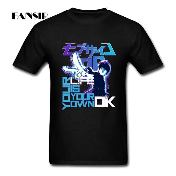 new designed tees shirt for men anime your life is your own mob psycho 100 men t-shirts short sleeve o neck group tee
new designed tees shirt for men anime your life is your own mob psycho 100 men t-shirts short sleeve o neck group tee