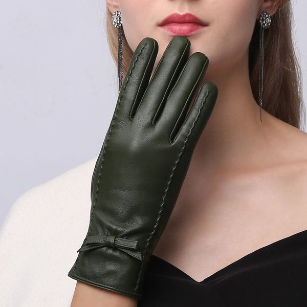 woman' gloves autumn winter real leather gloves female wrist butterfly knot keep warm short sheepskin driving nw185-1, Blue;gray
woman' gloves autumn winter real leather gloves female wrist butterfly knot keep warm short sheepskin driving nw185-1, Blue;gray