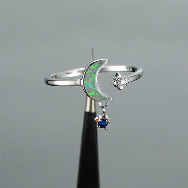 wedding rings cute female bule white opal ring silver color adjustable for women minimalist bridal star moon engagement, Slivery;golden
wedding rings cute female bule white opal ring silver color adjustable for women minimalist bridal star moon engagement, Slivery;golden