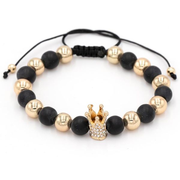 2020 crown charm bracelet for men women luxury bracelets micro pave cubic zircon black stone bead bracelet jewelry gift, Golden;silver
2020 crown charm bracelet for men women luxury bracelets micro pave cubic zircon black stone bead bracelet jewelry gift, Golden;silver