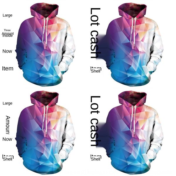 new color gradient geometric pattern 3d printing loose hooded men's couple shirt new color gradient geometric pattern 3d printing loose, Black
new color gradient geometric pattern 3d printing loose hooded men's couple shirt new color gradient geometric pattern 3d printing loose, Black