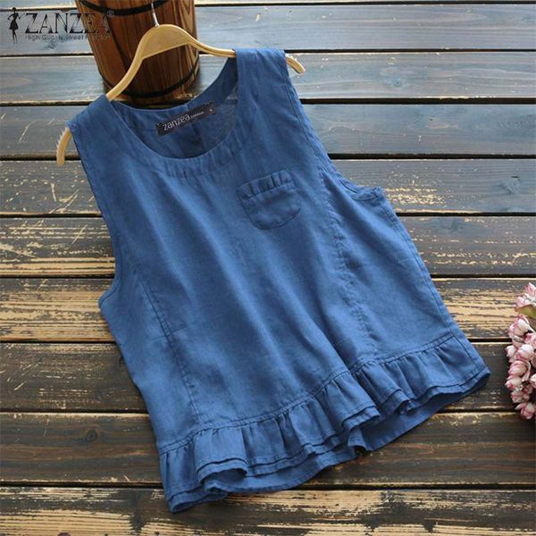 2020 summer solid tanks zanzea vintage casual sleeveless blouse women cotton linen bohemian ruffles shirt tunic blusas, White
2020 summer solid tanks zanzea vintage casual sleeveless blouse women cotton linen bohemian ruffles shirt tunic blusas, White