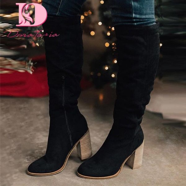 doratasia brand new large sizes 43 winter women shoes fashion high heels knee high party boots, Black
doratasia brand new large sizes 43 winter women shoes fashion high heels knee high party boots, Black