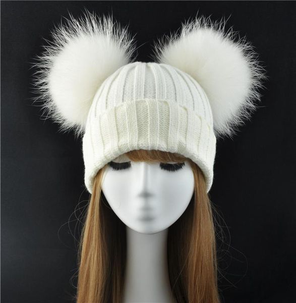 winter real fur ball beanie hat for women ladies fluffy double natural raccoon fur pom pom skullies beanie hat with 2 pompom, Blue;gray
winter real fur ball beanie hat for women ladies fluffy double natural raccoon fur pom pom skullies beanie hat with 2 pompom, Blue;gray