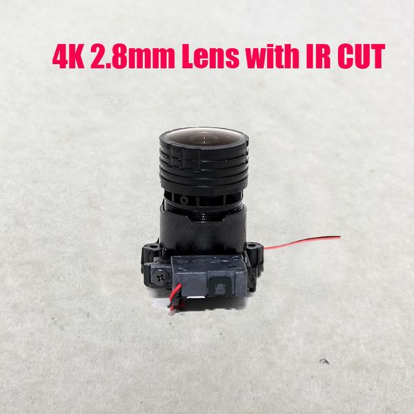 lens 2.8mm 4k 8mp megapixel fixed m12 small with ir cut for ip cctv camera