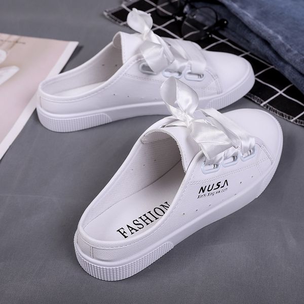 new canvas shoes korean version of female students a shoe without heels and half slippers women breathable leisure slippers, Black
new canvas shoes korean version of female students a shoe without heels and half slippers women breathable leisure slippers, Black