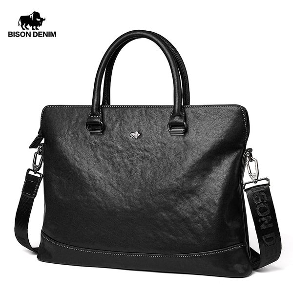 bison denim genuine leather briefcases laphandbag men's business office crossbody bag messenger shoulder bags n20014
bison denim genuine leather briefcases laphandbag men's business office crossbody bag messenger shoulder bags n20014