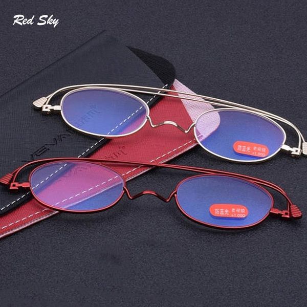 ultralight anti-blue light reading glasses foldable pocket reading eyelasses with case presbyopic glasses +1.00+1.50+2.00, White;black
ultralight anti-blue light reading glasses foldable pocket reading eyelasses with case presbyopic glasses +1.00+1.50+2.00, White;black