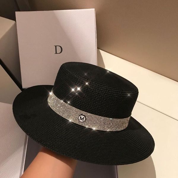 sun hats women straw stone summer hats black ladies travel fedora hat flat hat new fashion chinese beach, Blue;gray
sun hats women straw stone summer hats black ladies travel fedora hat flat hat new fashion chinese beach, Blue;gray