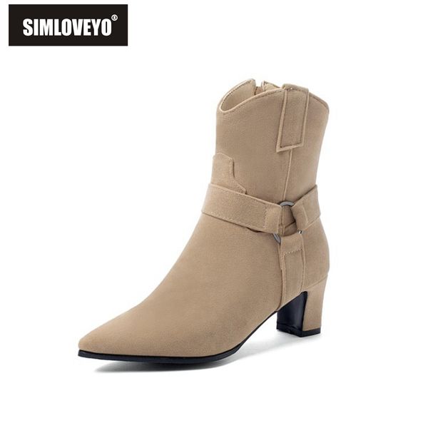 simloveyo autumn mid-calf boots pointed toe 5.5cm chunky heel flock zipper big size 34-48 black apricot grey work daily b2028
simloveyo autumn mid-calf boots pointed toe 5.5cm chunky heel flock zipper big size 34-48 black apricot grey work daily b2028