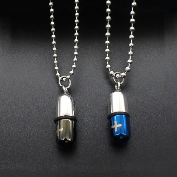 2020 2 colors titanium jewelry gay perfume box necklaces stainless steel pills design pendants gay pride jewelry, Silver
2020 2 colors titanium jewelry gay perfume box necklaces stainless steel pills design pendants gay pride jewelry, Silver