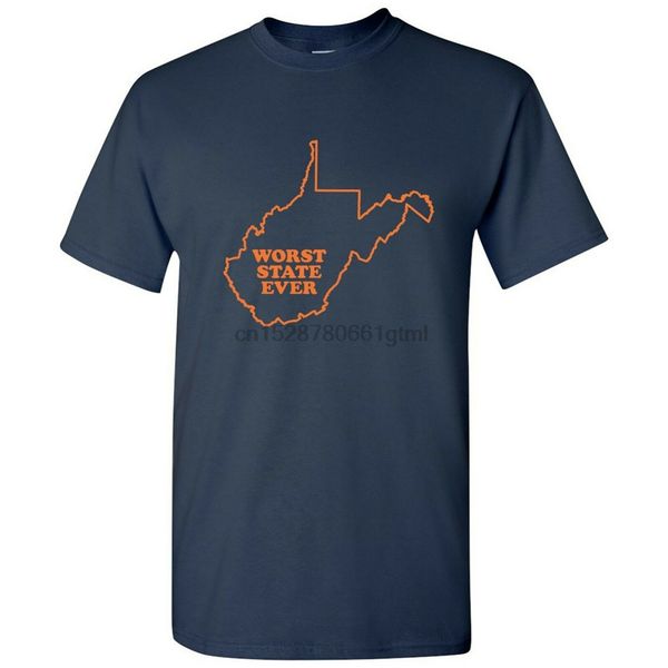 west virginia наихудшее состояние ever basic cotton t-shirt - navy harajuku смешной tee shirt
west virginia наихудшее состояние ever basic cotton t-shirt - navy harajuku смешной tee shirt