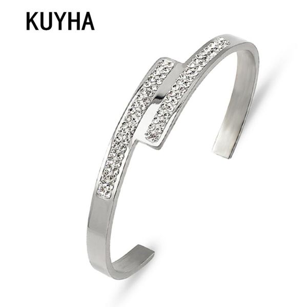 women girls crystal charm bangle luxury wide silver color blue rhinestone bracelet fashion irregular jewelry new, Black
women girls crystal charm bangle luxury wide silver color blue rhinestone bracelet fashion irregular jewelry new, Black