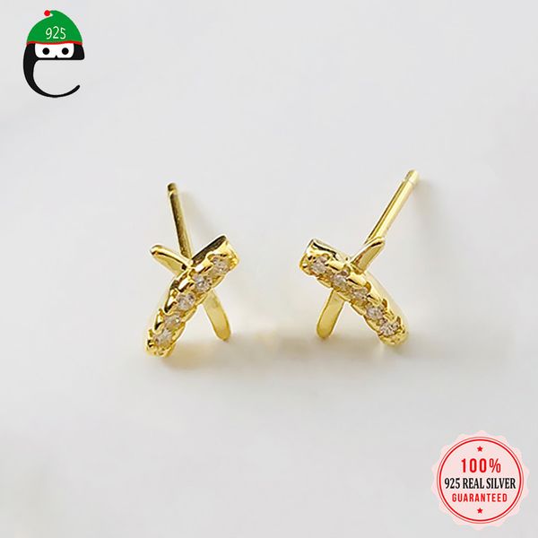 stud elfoplatasi real 925 sterling silver minimalist earrings geometric x dazzling cz for women anniversary fine jewelry da1383, Golden;silver
stud elfoplatasi real 925 sterling silver minimalist earrings geometric x dazzling cz for women anniversary fine jewelry da1383, Golden;silver