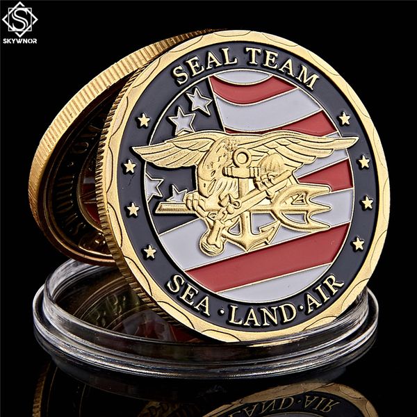 gold plated souvenir coin craft usa sea land air seal team challenge coins department of the navy military badge
gold plated souvenir coin craft usa sea land air seal team challenge coins department of the navy military badge