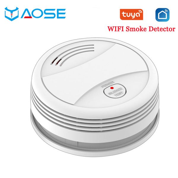 yaose tuya wifi smoke detector fire alarm sensor smokehouse for home app control security smoke alarm, Black;white
yaose tuya wifi smoke detector fire alarm sensor smokehouse for home app control security smoke alarm, Black;white