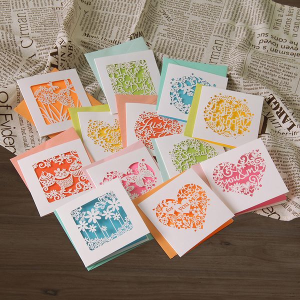 10sets hollow greeting cards mini fresh teacher's day birthday party universal small card
10sets hollow greeting cards mini fresh teacher's day birthday party universal small card