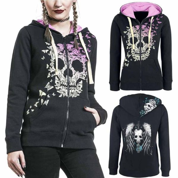 harajuku hoodies sweatshirt pullover autumn winter women men skull printed hooded casual long-sleeved coat, Black
harajuku hoodies sweatshirt pullover autumn winter women men skull printed hooded casual long-sleeved coat, Black