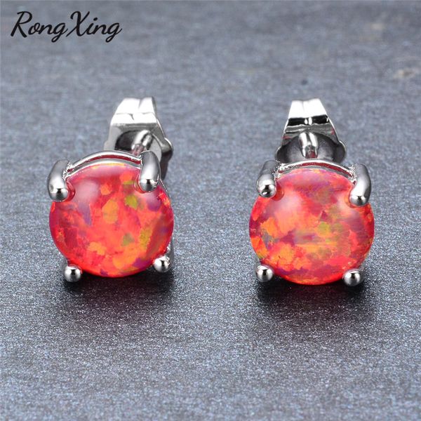 rongxing elegant red fire opal silver color stud earrings for women birthday gift july birthstone wedding earring ear0545, Golden;silver
rongxing elegant red fire opal silver color stud earrings for women birthday gift july birthstone wedding earring ear0545, Golden;silver